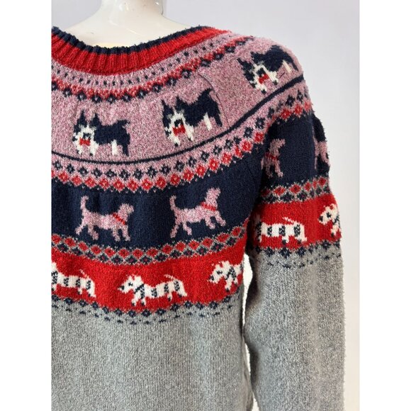 Vintage Holiday Time Dog Pattern Sweater M (8-10) - Picture 10 of 16